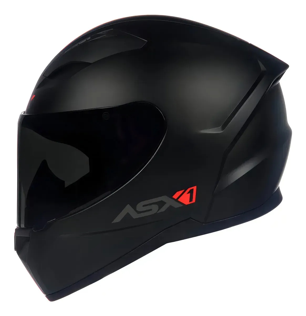 CAPACETE ASX CITY SOLID PRETO FOSCO