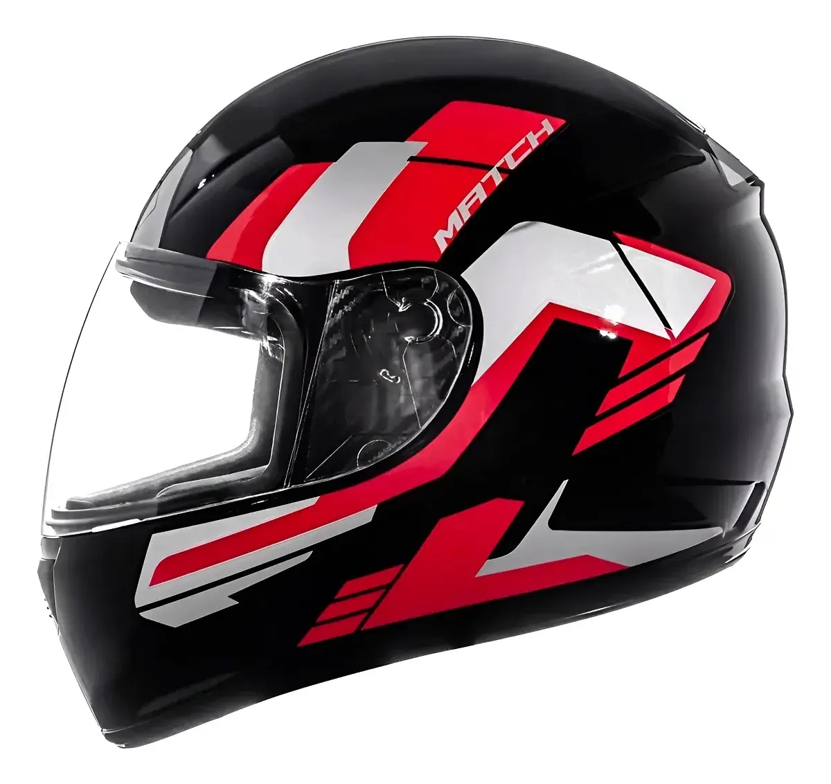 CAPACETE FECHADO FLY F-9 HG MATCH PRETO E VERMELHO