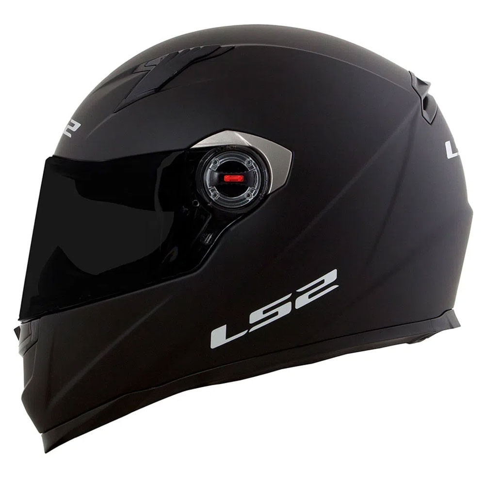 CAPACETE LS2 FF358 MONOCOLOR PRETO FOSCO
