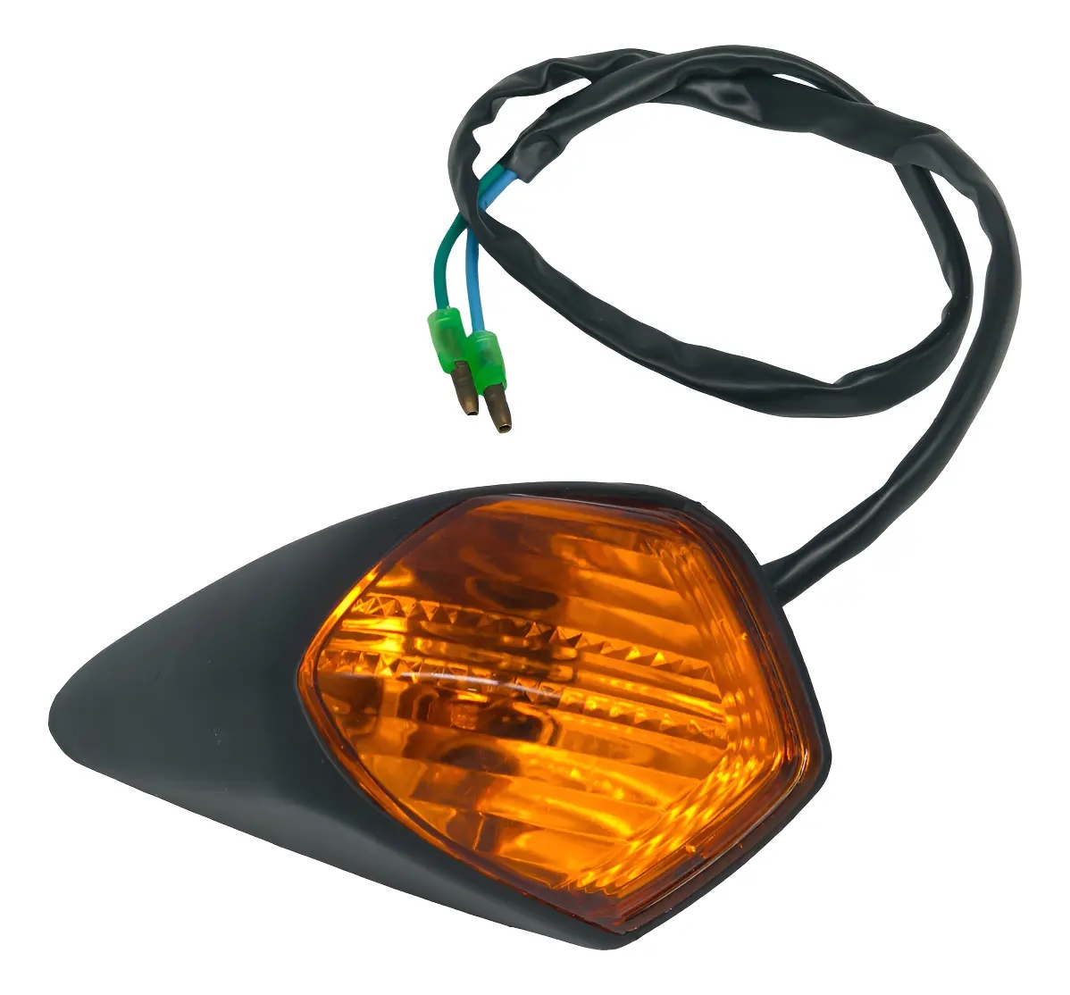 PISCA SETA HONDA BIZ 100 2013 2014 TRASEIRO LADO ESQUERDO AMARELO