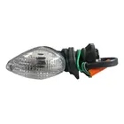 PISCA SETA MINI HONDA TITAN FAN 2014 DIANTEIRO ESQUERDO/TRASEIRO DIREITO CRISTAL