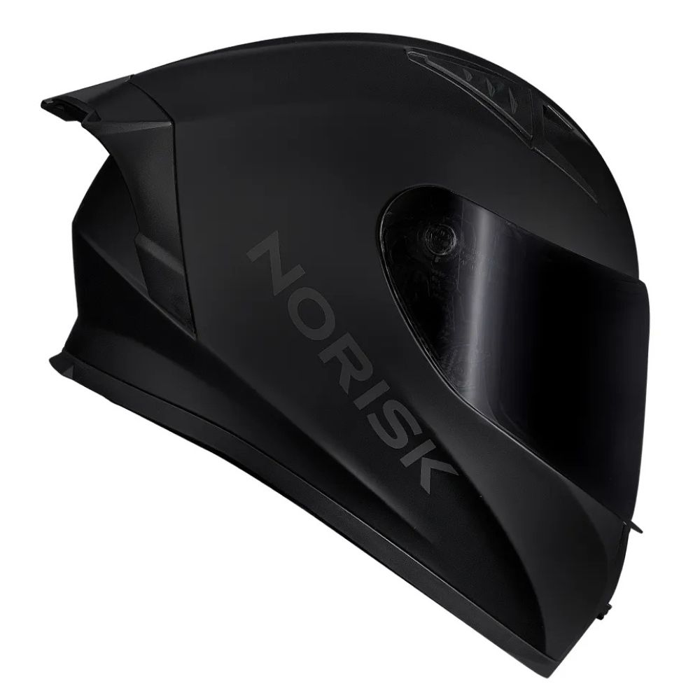 Capacete Norisk Flow Monocolor Preto Fosco